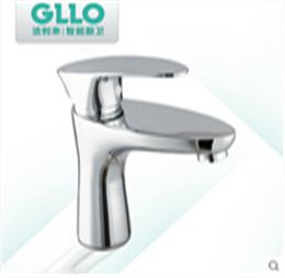 GLLO洁利来全铜坐式加高单把面盆龙头 冷热双控洗手台盆龙头